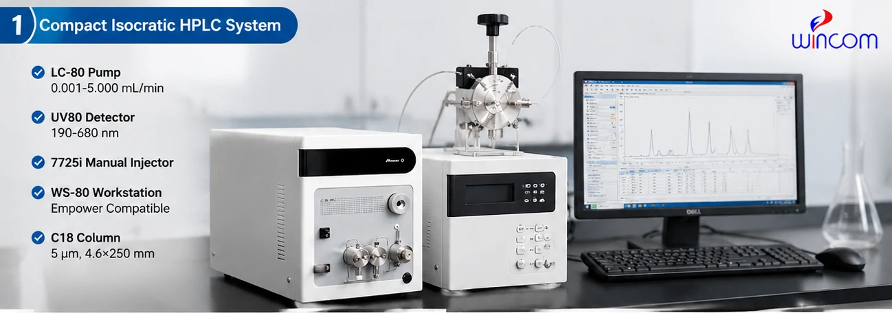 컴팩트한 lsocratic HPLC 시스템